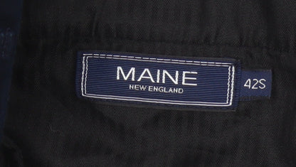Maine New England Men’s Blue 42S Cotton Straight Chino Trousers