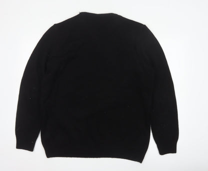 George Men’s Black L Star Wars Jolly Face Graphic Knit Jumper