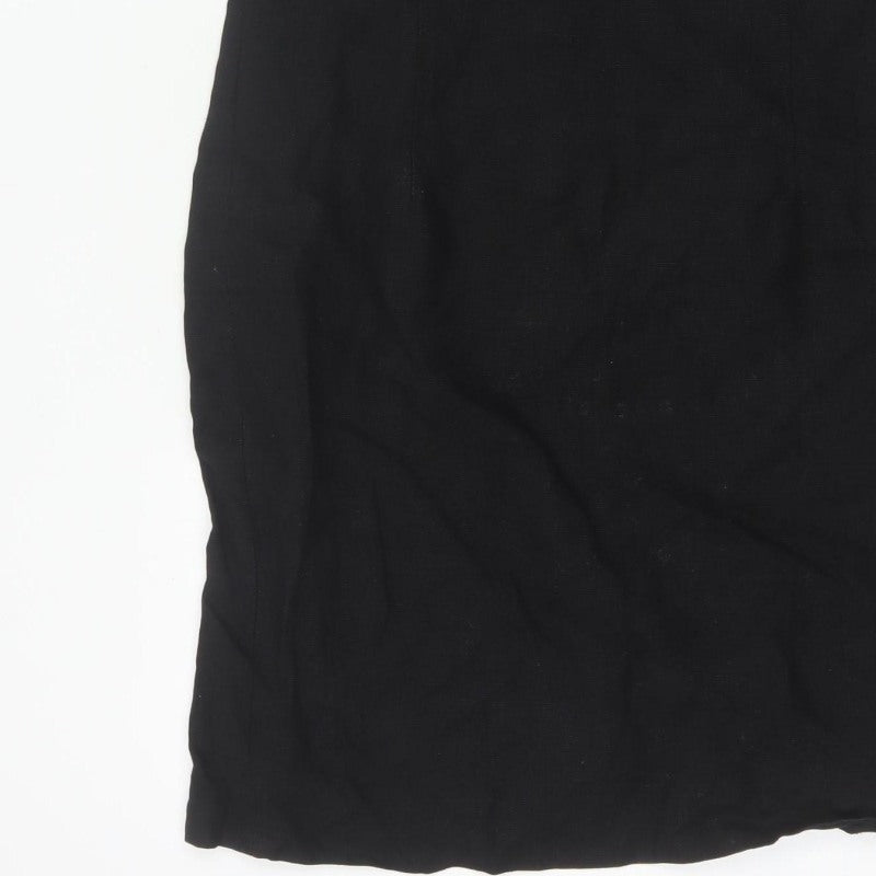 Sticky Fingers Women Black UK 14 Sleeveless Knee Length Sheath Dress