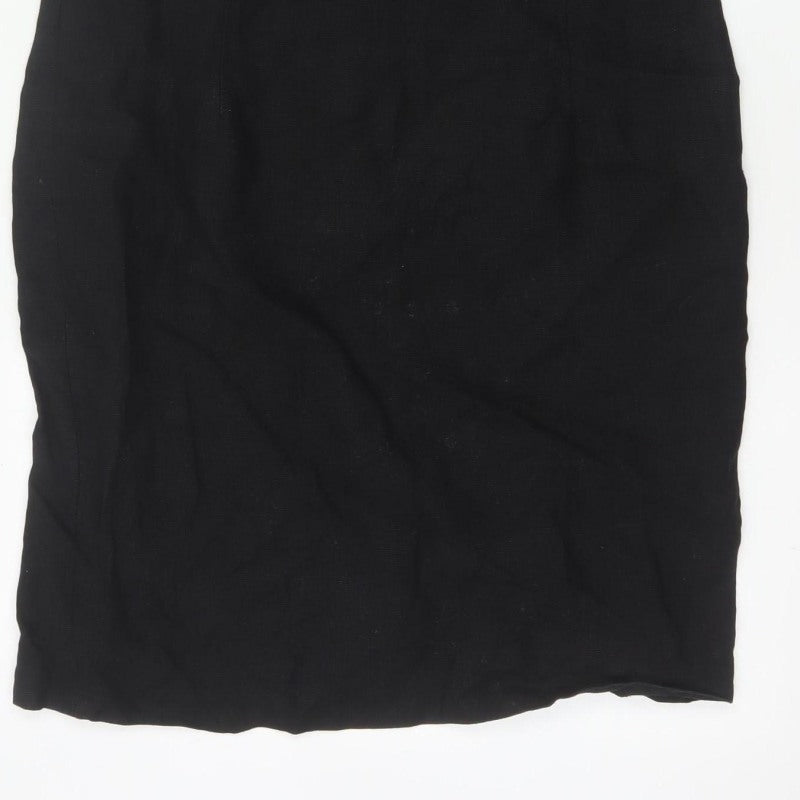 Sticky Fingers Women Black UK 14 Sleeveless Knee Length Sheath Dress