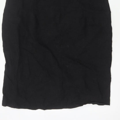 Sticky Fingers Women Black UK 14 Sleeveless Knee Length Sheath Dress