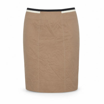 Fenn Wright Manson Women Beige UK 18 Straight Pencil Knee Skirt