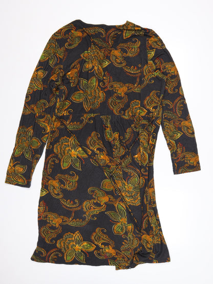 Joe Browns Women Multicoloured UK 22 Floral Wrap Dress