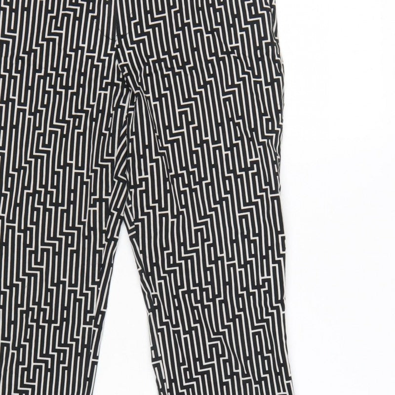 GP&J Baker x H&M Women’s Black Geometric Tapered Trousers UK 8