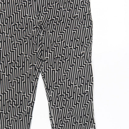 GP&J Baker x H&M Women’s Black Geometric Tapered Trousers UK 8