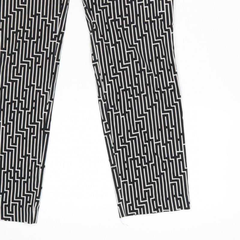GP&J Baker x H&M Women’s Black Geometric Tapered Trousers UK 8