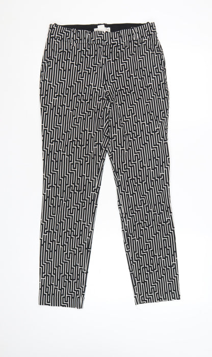 GP&J Baker x H&M Women’s Black Geometric Tapered Trousers UK 8