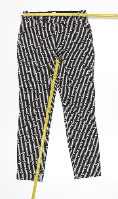 GP&J Baker x H&M Women’s Black Geometric Tapered Trousers UK 8