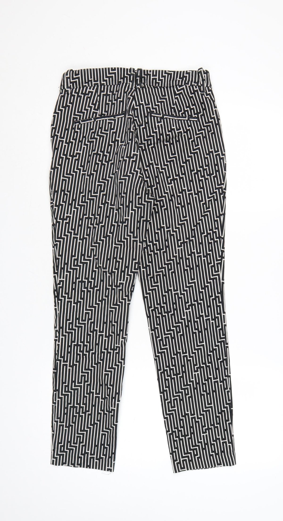 GP&J Baker x H&M Women’s Black Geometric Tapered Trousers UK 8