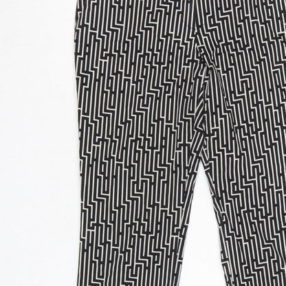 GP&J Baker x H&M Women’s Black Geometric Tapered Trousers UK 8