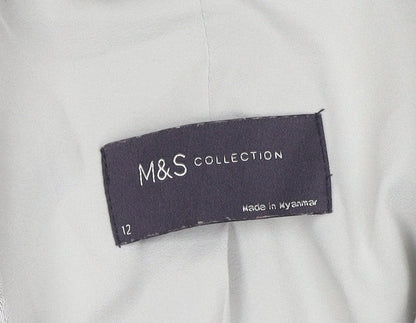 Marks and Spencer Women's Grey UK 12 Lined Single-Breasted Blazer