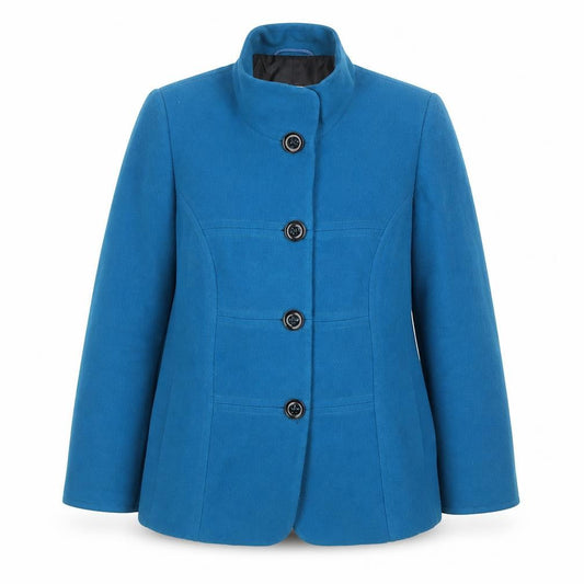 Gray & Osbourn Women’s Blue UK 20 Wool Cashmere Basic Jacket