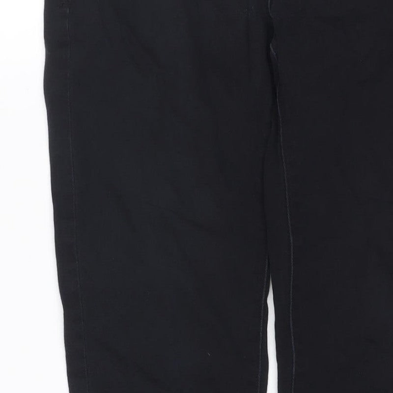 Next Women’s Black Skinny Jeans UK 10 Regular Zip Detail