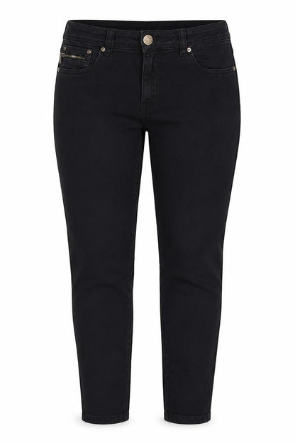 Next Women’s Black Skinny Jeans UK 10 Regular Zip Detail