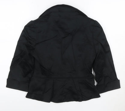 Coast Women’s Black Size 8 Tailored Single-Breasted Blazer Jacket
