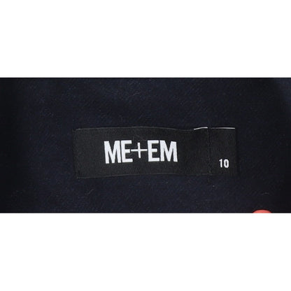 ME+EM Women’s Navy Size 10 Tailored Single-Breasted Blazer Gold Buttons