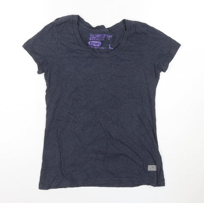 Superdry Women’s Blue L Basic Cotton Crew Neck Short Sleeve T-Shirt