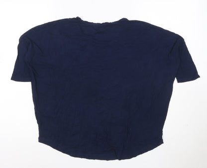 Phase Eight Women’s Blue Size 10 Basic Stretch Jersey T-Shirt
