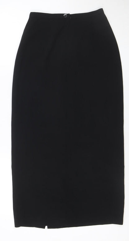 Next Women Black UK 8 Knee Length Straight Pencil Lined Work Skirt