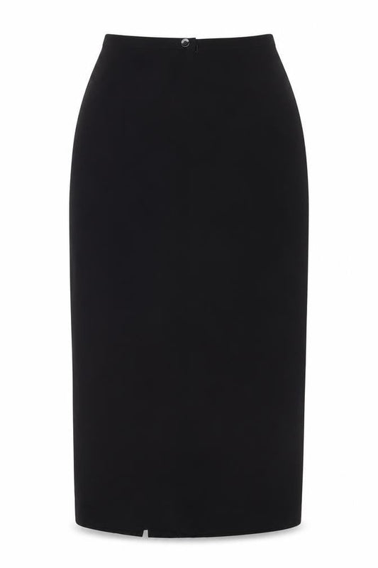 Next Women Black UK 8 Knee Length Straight Pencil Lined Work Skirt