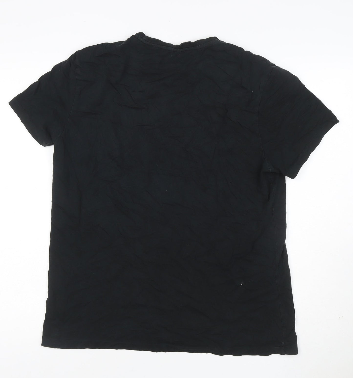 Polo Ralph Lauren Men’s Black L Custom Fit Logo Crew Neck T-Shirt