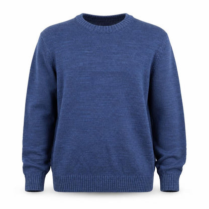 Zara Men’s Blue Crew Neck Knit Pullover Jumper Size M Cotton Blend