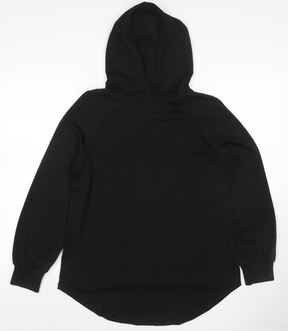 ONLY Women’s Black M Pullover Hooded Long Sleeve Sweatshirt