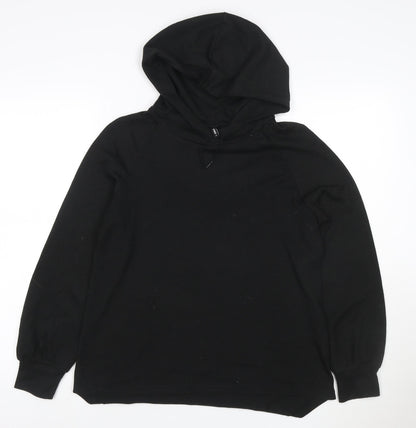 ONLY Women’s Black M Pullover Hooded Long Sleeve Sweatshirt