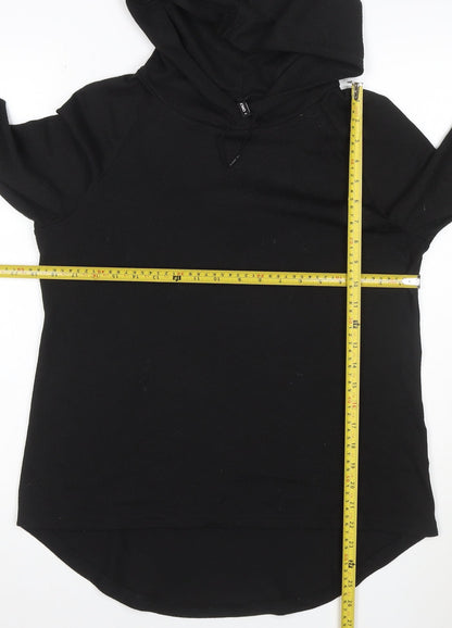 ONLY Women’s Black M Pullover Hooded Long Sleeve Sweatshirt