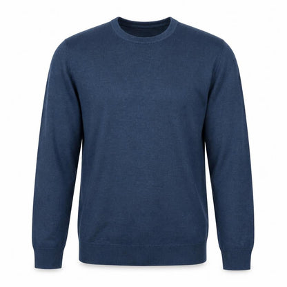 Marks and Spencer Men Blue L Regular Cashmilon Crew Neck Pullover Jumper