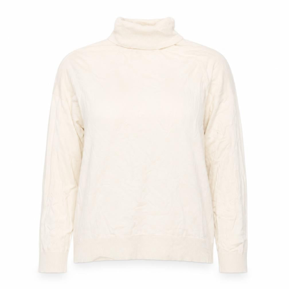 Talbots Women Ivory UK 16 Roll Neck Knit Jumper Long Sleeve