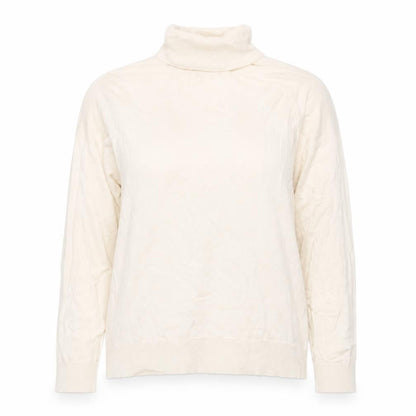 Talbots Women Ivory UK 16 Roll Neck Knit Jumper Long Sleeve