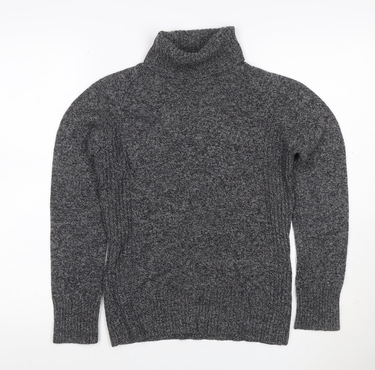 Next Women’s Grey UK 8 Lambswool Roll Neck Pullover Jumper
