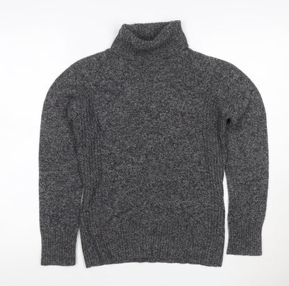 Next Women’s Grey UK 8 Lambswool Roll Neck Pullover Jumper