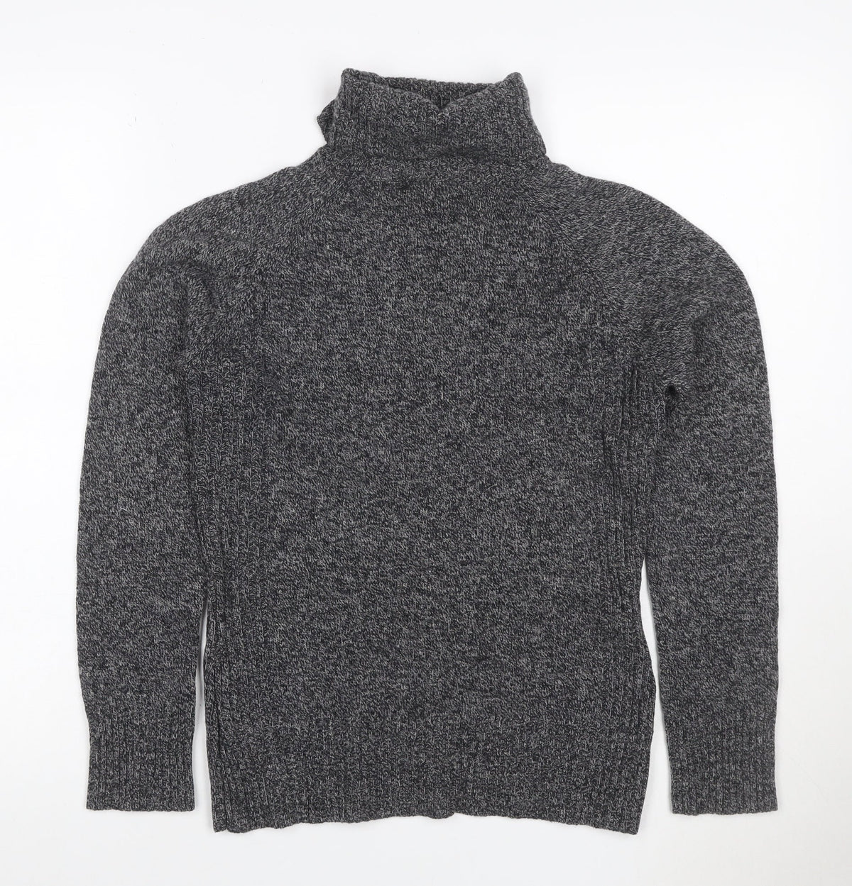 Next Women’s Grey UK 8 Lambswool Roll Neck Pullover Jumper