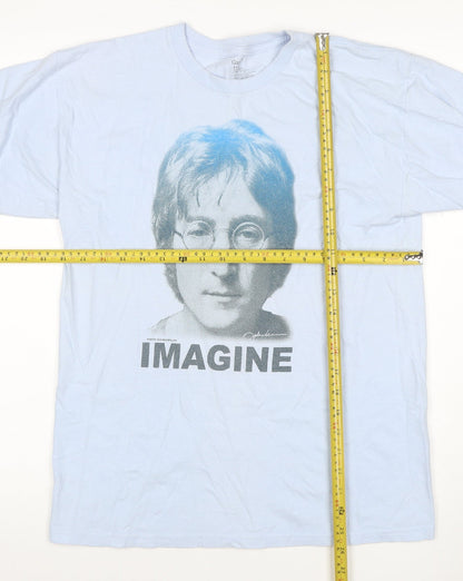 Gap Men's Blue M John Lennon Imagine Graphic Print Crew Neck T-Shirt