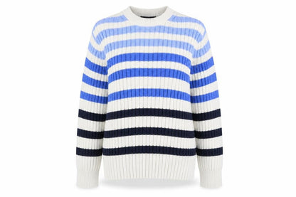 Marks & Spencer Women Multicoloured Size 14 Striped Cotton Jumper