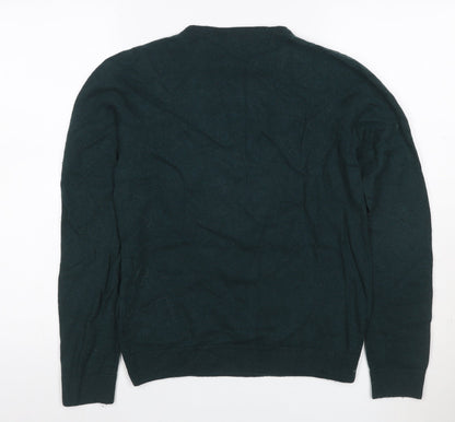 UNIQLO Men’s Green Cashmere Crew Neck Pullover Jumper Size S
