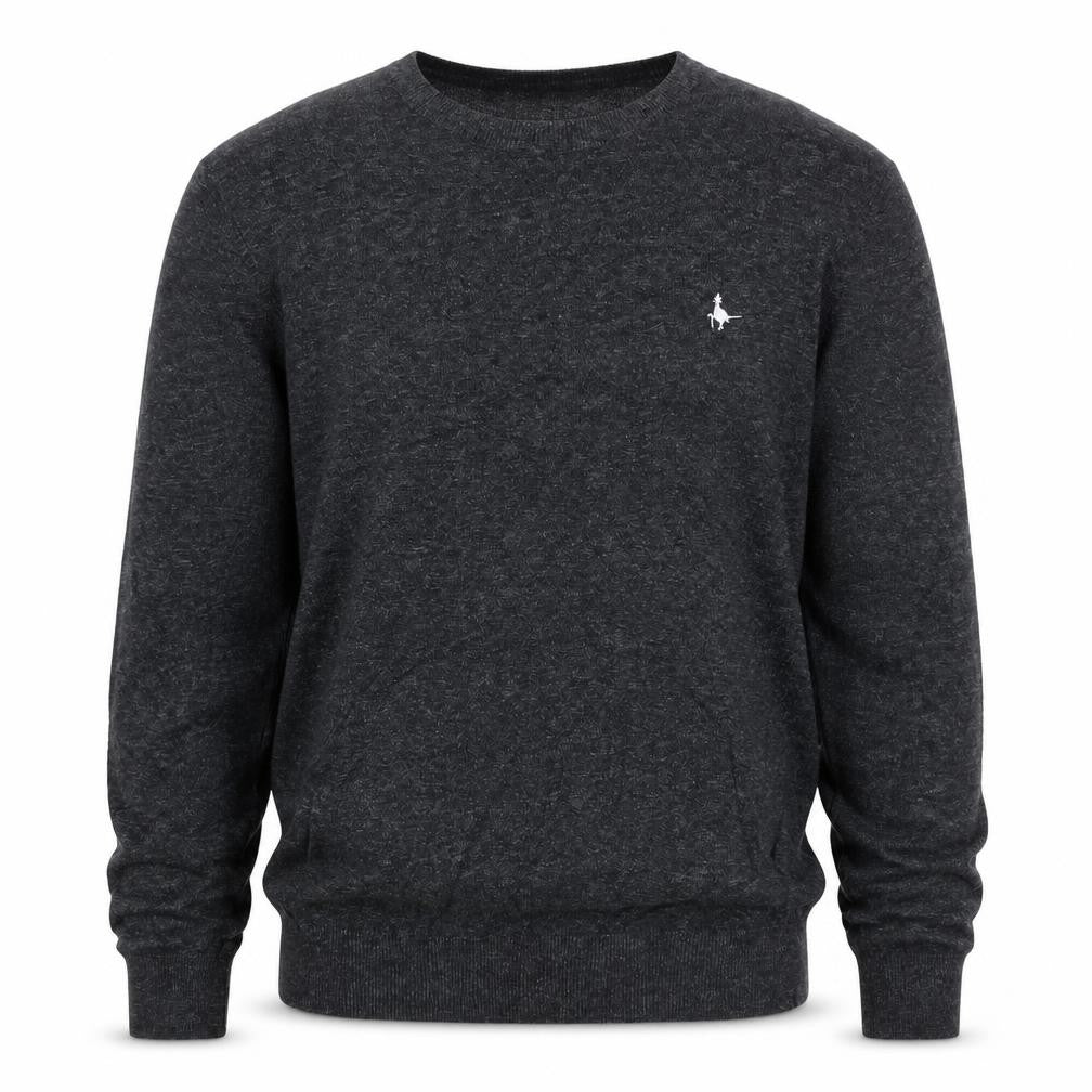 Jack Wills Men’s Grey Cotton Crew Neck Logo Pullover Jumper Size S