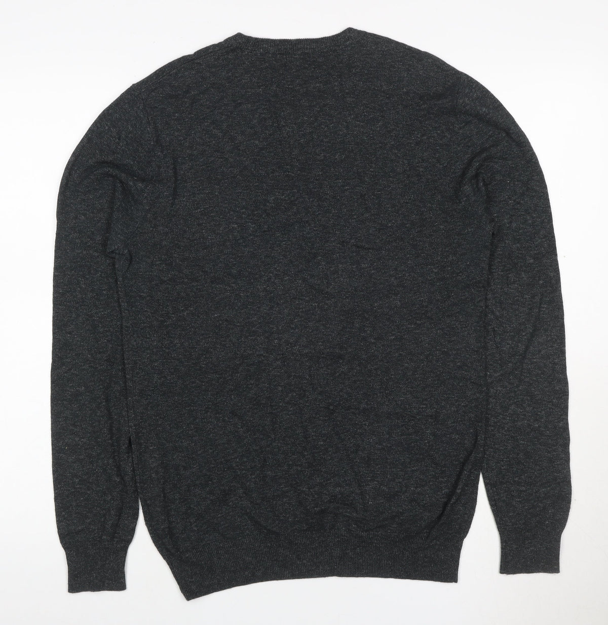 Jack Wills Men’s Grey Cotton Crew Neck Logo Pullover Jumper Size S