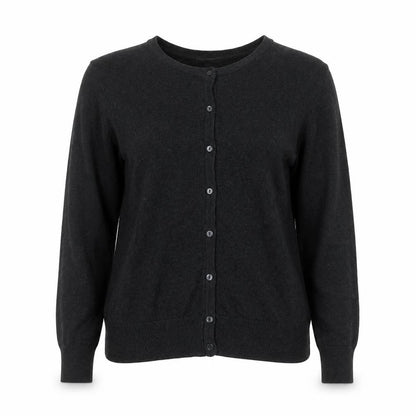 H&M Basic Women’s Black L Viscose Blend Button Knit Cardigan