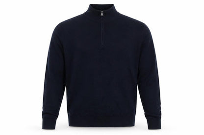 Autograph Men’s Black S Merino Wool 1/4 Zip High Neck Jumper