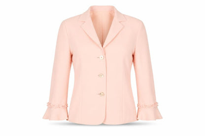 Gold by Michael H Women’s Pink UK 10 Tailored 3 Button Blazer Jacket