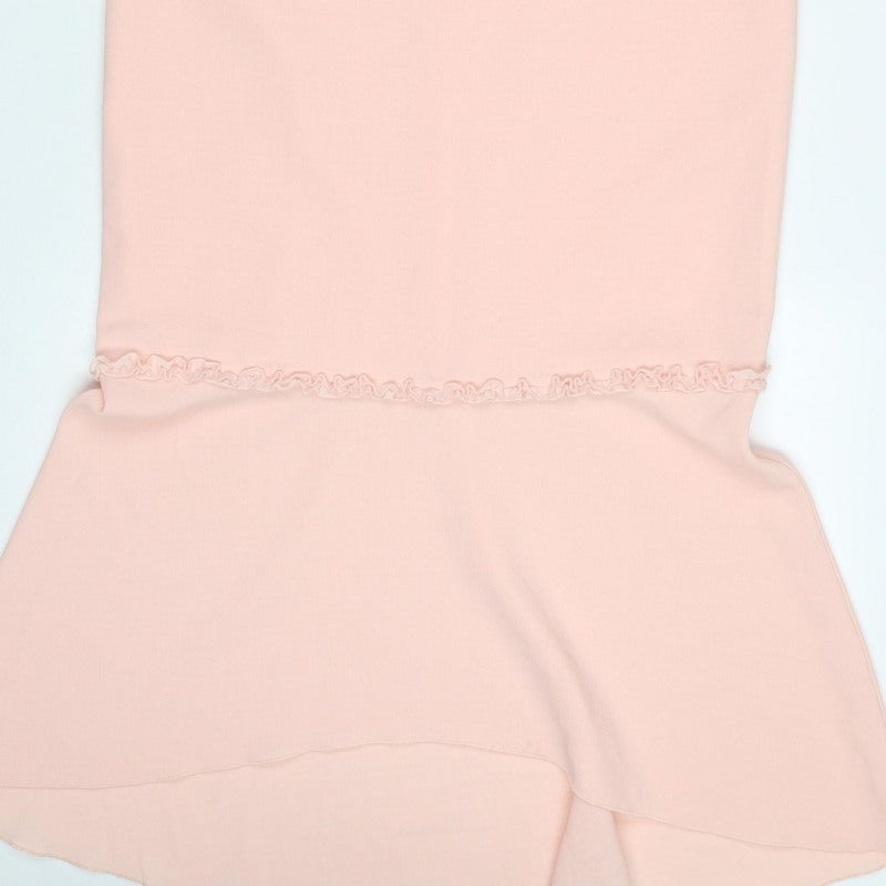 Gold Women’s Pink Size 10 Long Mermaid V-Neck Ruffle Dress