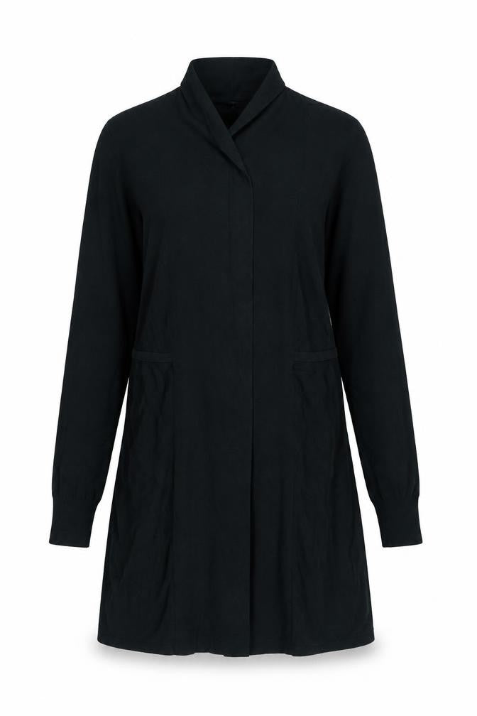 Phase Eight Women Black UK 8 Longline Open Knit Cardigan Collared