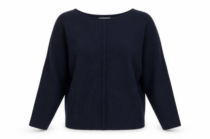 Primark Cares Women's Navy S Dolman Sleeve Viscose Knit Jumper
