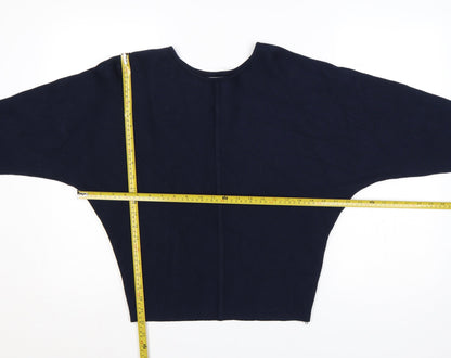 Primark Cares Women's Navy S Dolman Sleeve Viscose Knit Jumper
