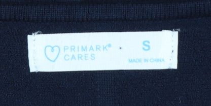 Primark Cares Women's Navy S Dolman Sleeve Viscose Knit Jumper