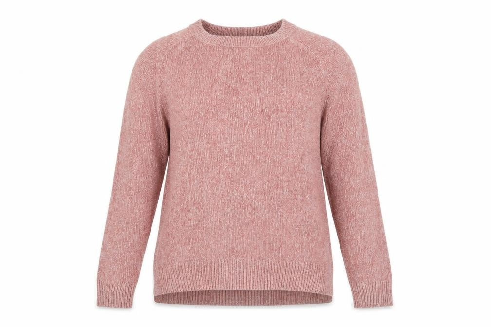 F&F Women’s Pink Size 10 Crew Neck Knit Pocket Jumper