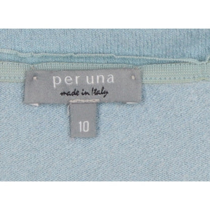 Per Una Women’s Blue Size 10 V-Neck Fine Knit Pullover Jumper